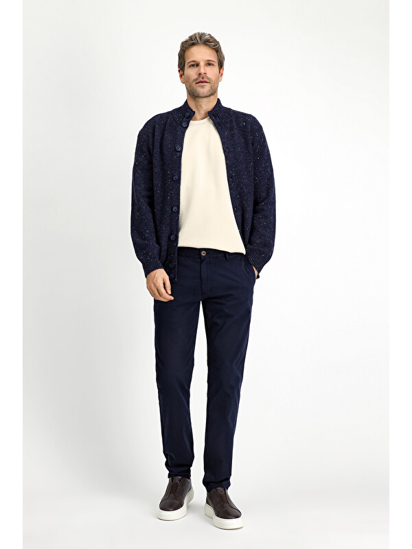 Kiğılı Slim Fit Dar Kesim Elastanlı Kanvas /  Chino Pantolon