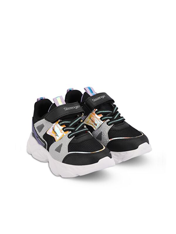 NELSON Kız Çocuk Sneaker Ayakkabı Siyah / Mor - Görsel 3