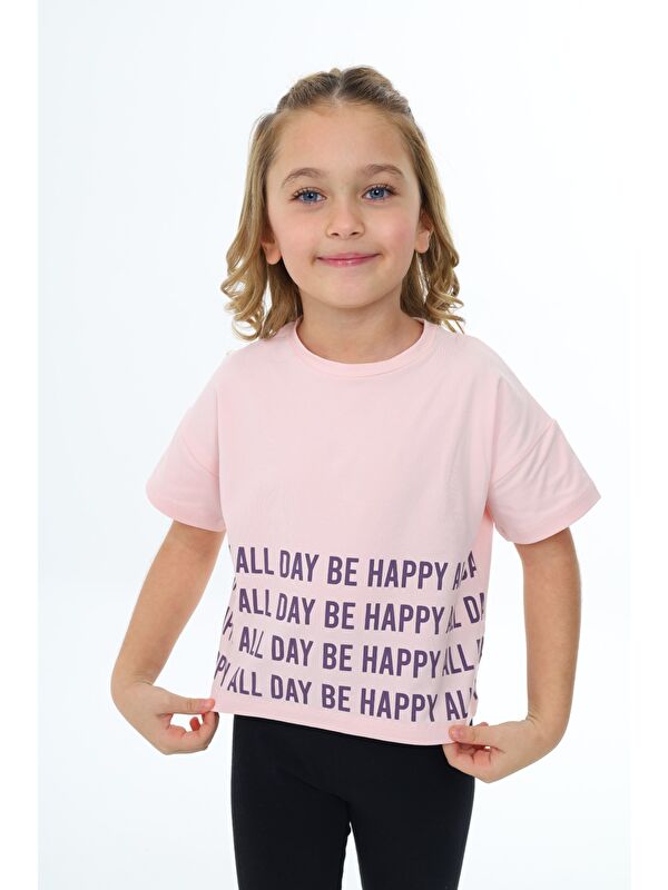 Toontoykids Kız Çocuk Baskılı Tişört