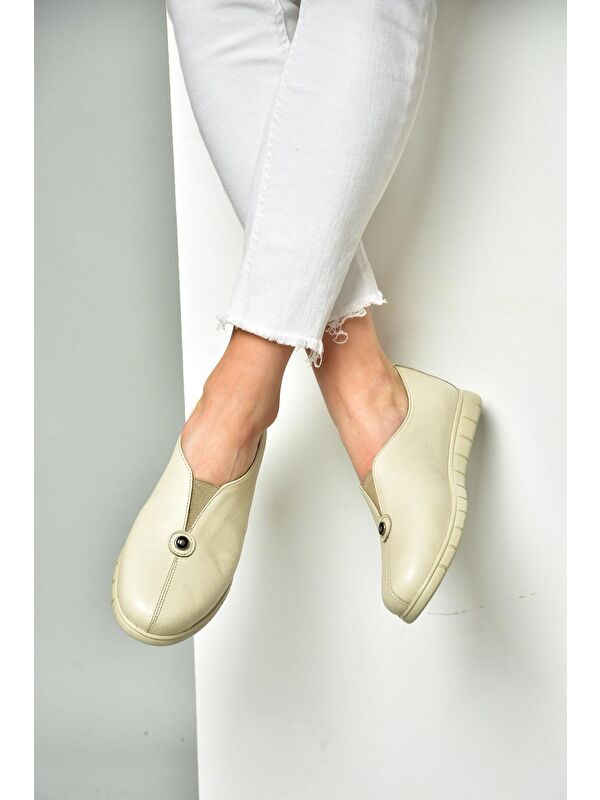 Fox Shoes P5550812 Bej Kadın Ayakkabı