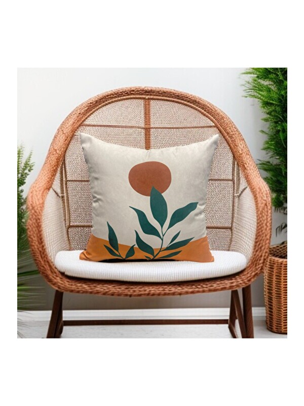 Asdiva Bohem Boho Soyut Temalı Dekoratif Kırlent Kılıfı 43x43