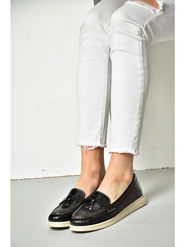 P5550141 Siyah Kadın Ayakkabı - Görsel 7