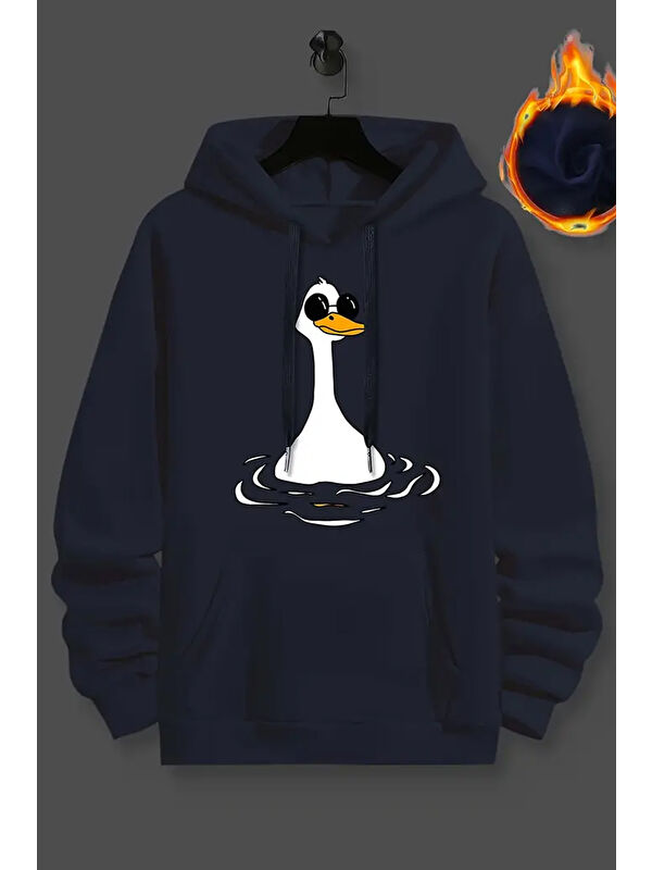 uyguntarz Duck Baskılı Oversize Sweatshirt