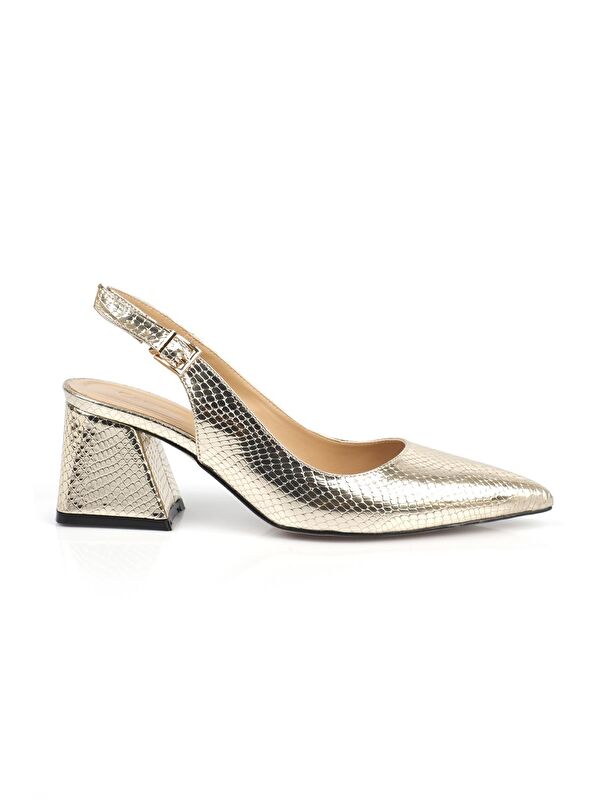 Yumuşak Pedli Taban Kadın Topuklu ayakkabı - Görsel 4