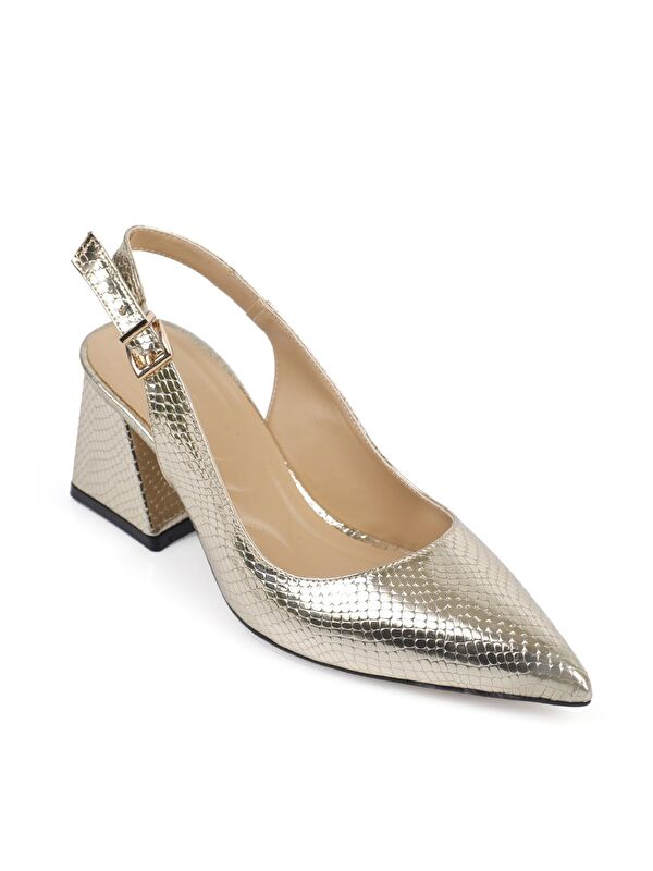 Yumuşak Pedli Taban Kadın Topuklu ayakkabı - Görsel 5