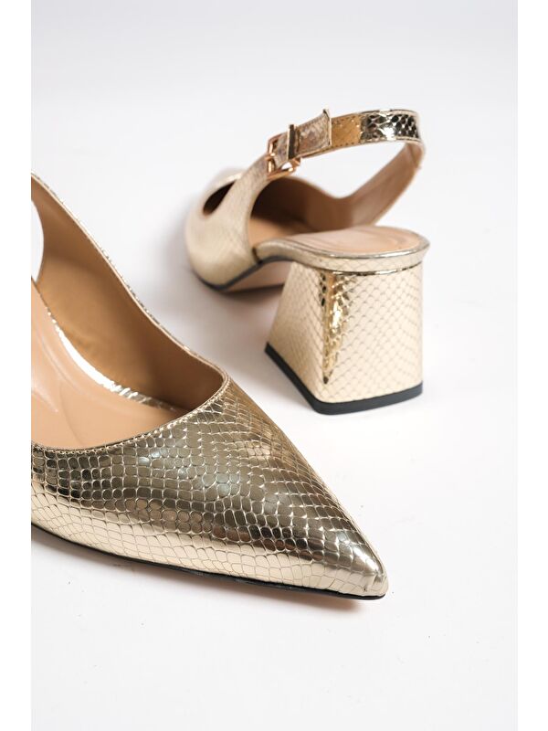 Yumuşak Pedli Taban Kadın Topuklu ayakkabı - Görsel 6