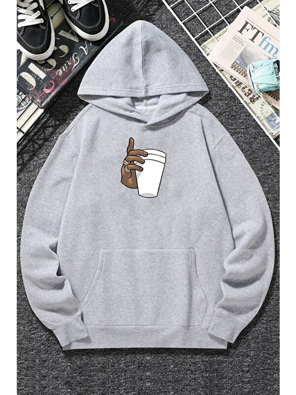 uyguntarz Coffee Baskılı Sweatshirt