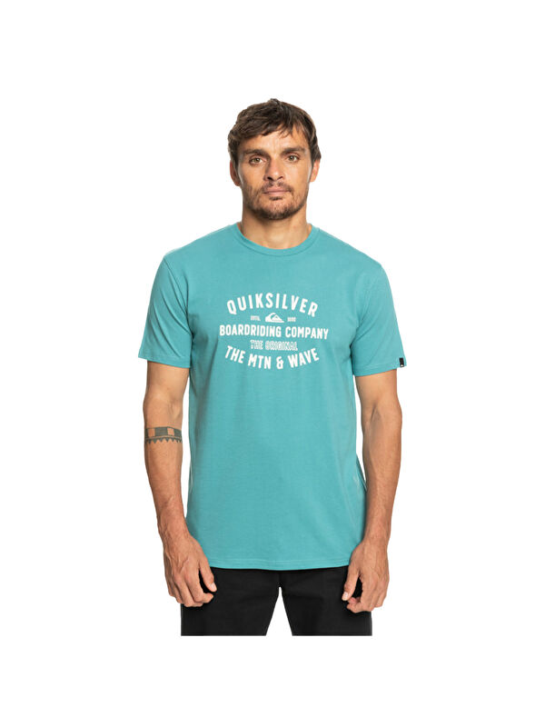 Quiksilver Qssurflockup Erkek Mavi Tişört