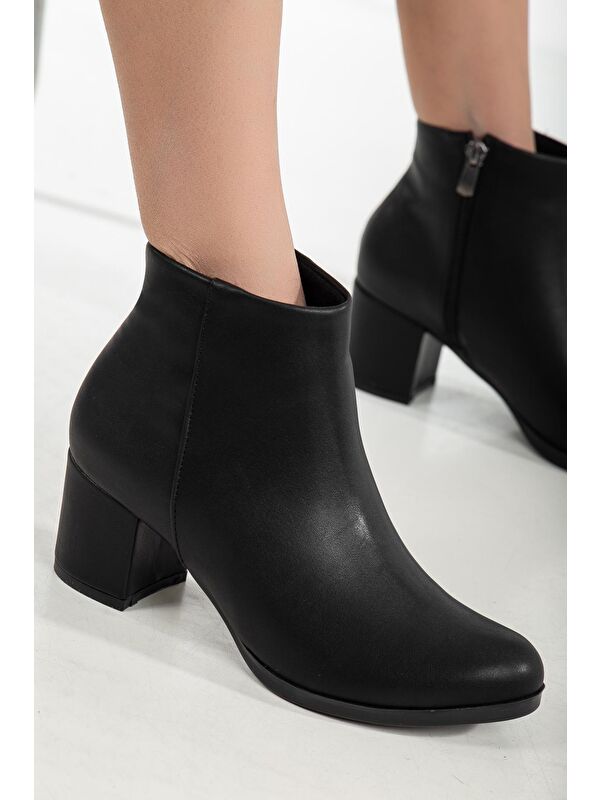 D0520 Kadın Soğuk Geçirmez Fermuarlı Bot - Görsel 4