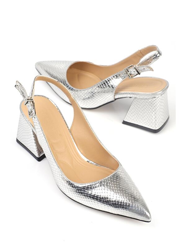 Yumuşak Pedli Taban Kadın Topuklu ayakkabı - Görsel 3