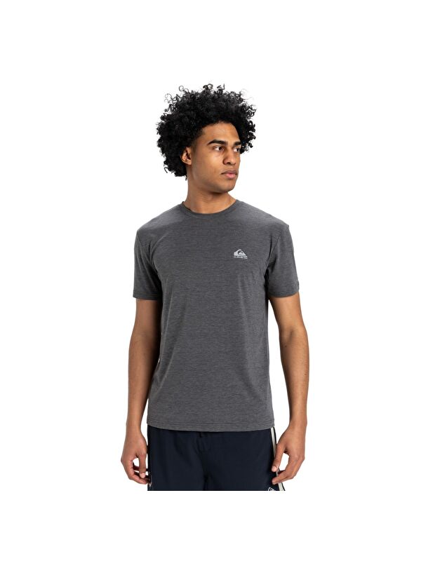 Quiksilver Coastal Run Erkek Gri Spor Tişört