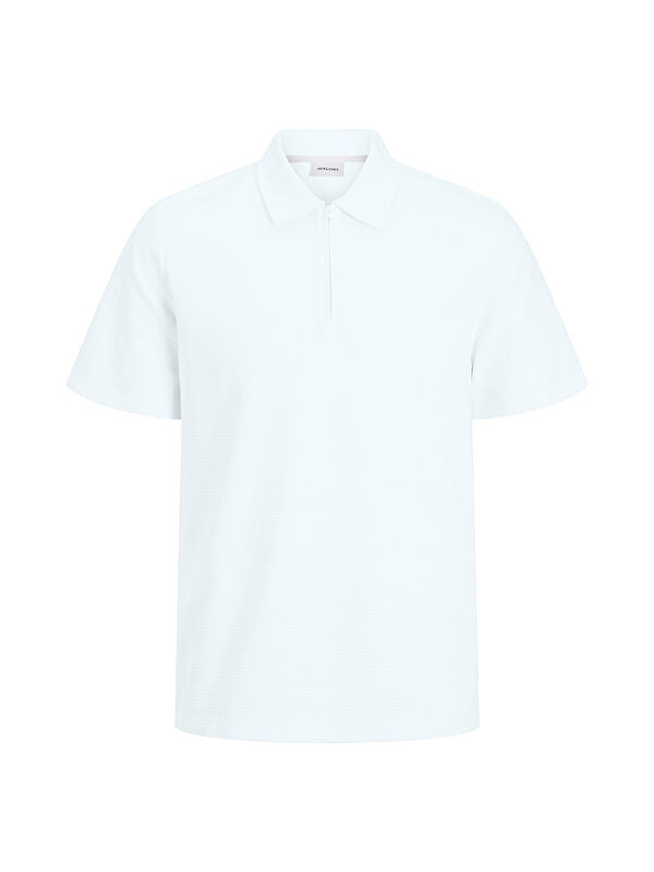 Jack & Jones Benja Erkek Beyaz Kapüşonlu Polo Spor Tişört