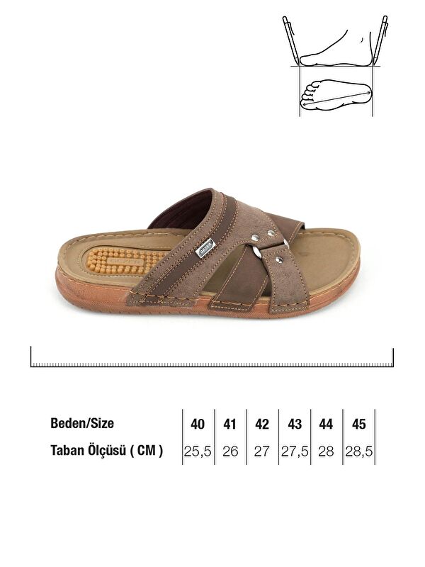 Yazlık Erkek Suni Deri Pu Taban Rahat Günlük Terlik - Görsel 3