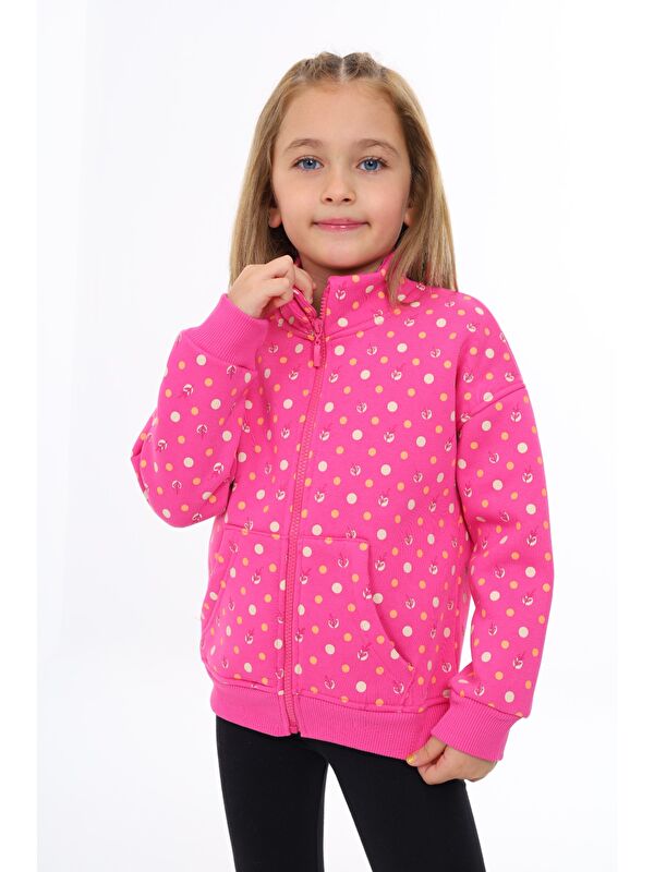 Toontoykids Kız Çocuk Baskılı Hırka