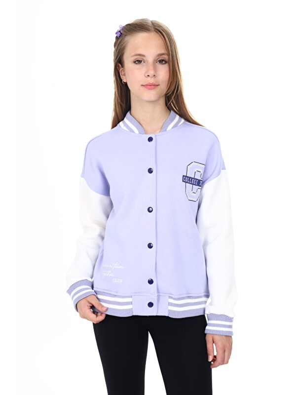 Toontoykids Kız Çocuk Nakışlı Kolej Hırka
