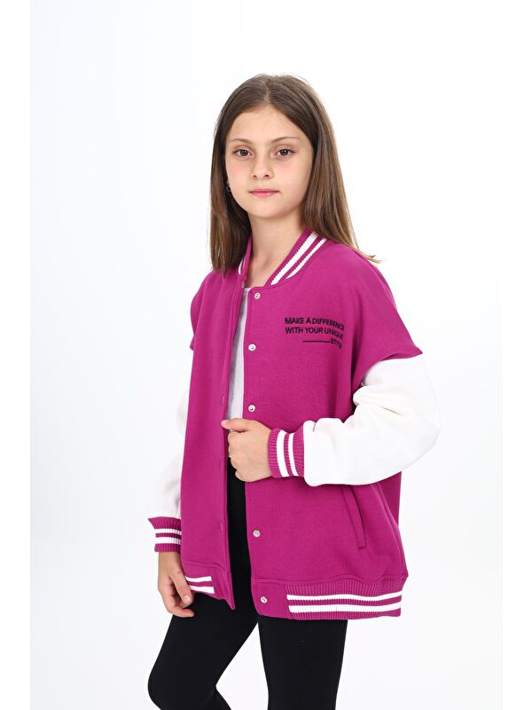 Toontoykids Kız Çocuk Nakışlı Kolej Hırka