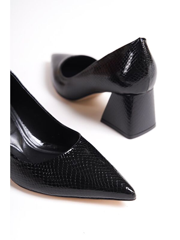 Orta Topuklu Yumuşak Pedli Taban Kadın Ayakkabı - Görsel 2