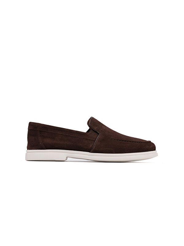 John May Erkek Loafer OG-481 Kahve Süet