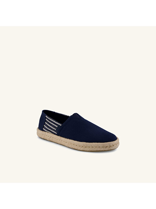 Toms Lacivert Toms Espadril Alpargata Erkek 10023173 10023184 ROPE 2.0 Nautical Stripe