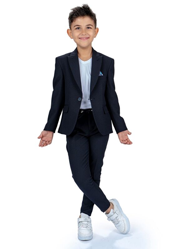 Mnk Baby & Kids Spor Çocuk Ceket, Tişört , Jogger Pantolonlu Takım MNK5682