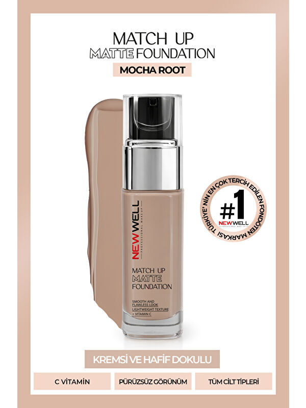New Well Match Up Matte Foundation Mocha Root 04 34 gr