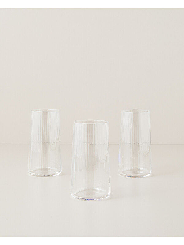 English Home Clario Kristal 3'lü Bardak 520 ml Şeffaf