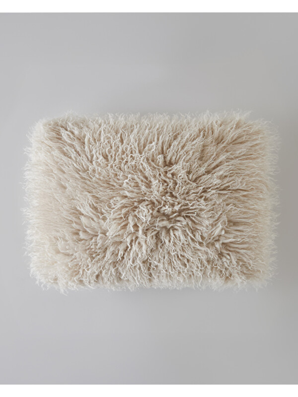 English Home Fluffy Kırlent Kılıfı 35x50 cm Bej