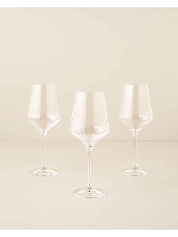 English Home Clario Kristal 3'lü Kadeh 435 ml Şeffaf