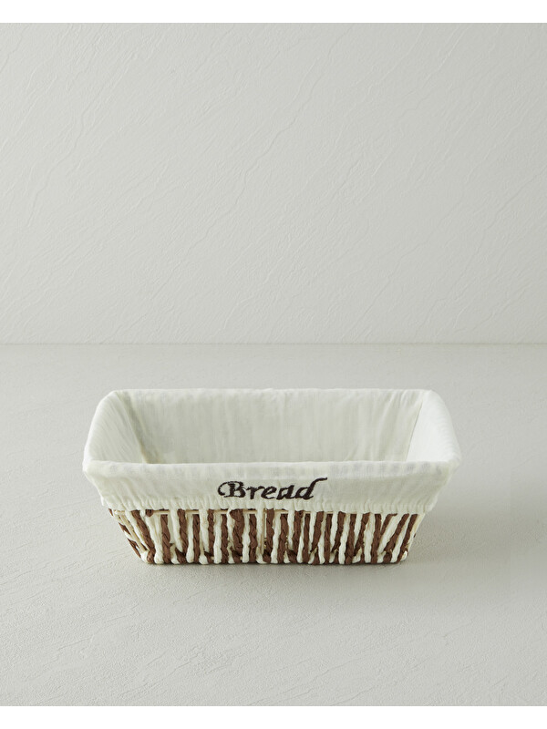 English Home Navera Kağıt Ekmek Sepeti 23,5x18x8 cm Krem