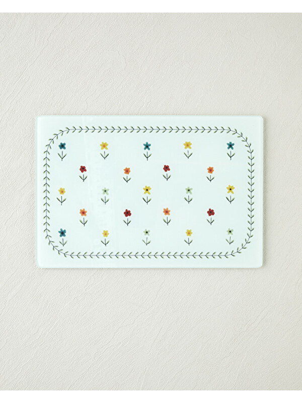 English Home Arnie Cam Kesme Tahtası 20x30 cm Renkli