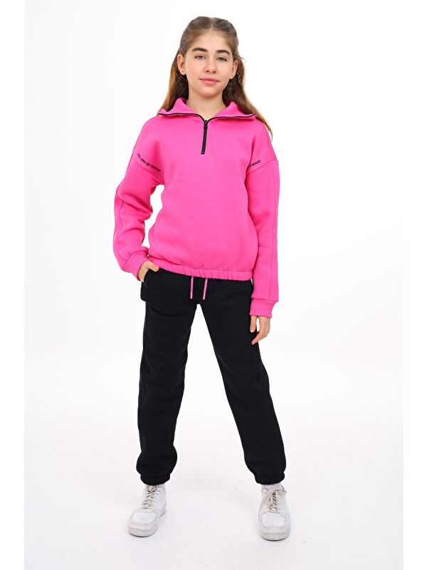 Toontoykids Kız Çocuk Nakışlı Eşofman Takım