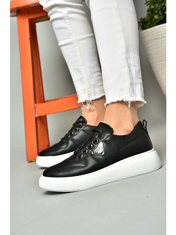 S2740483 Siyah/Beyaz Kadın Sneakers - Görsel 3