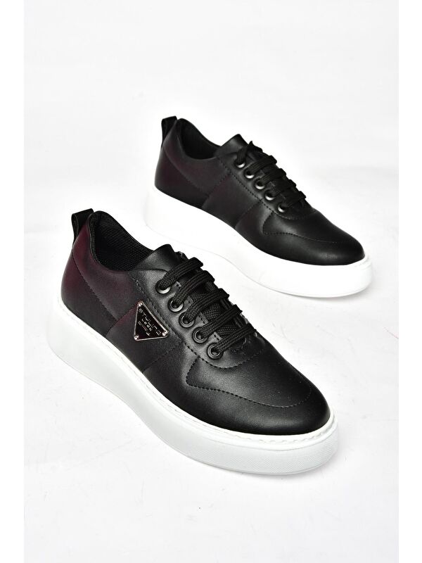 S2740483 Siyah/Beyaz Kadın Sneakers - Görsel 7