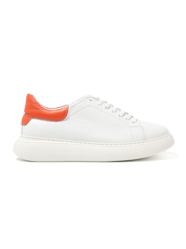 John May Erkek Sneaker ( Günlük) RC-25Y-058-R1960 Beyaz-Oranj