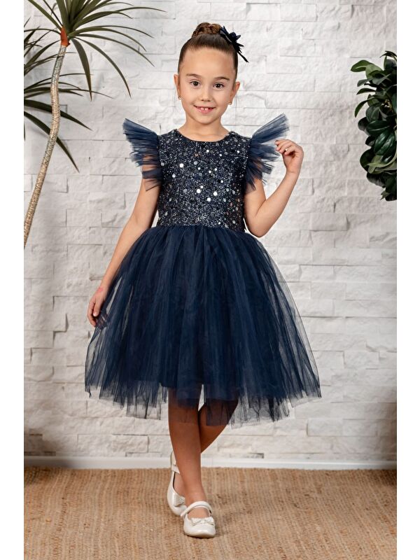 Mnk Baby & Kids Tüllü Kız Çocuk KPL Elbise MNK0526