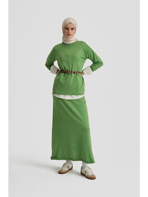 ARMİNE Basic Triko Takım 24Kd4222 Su Yeşil