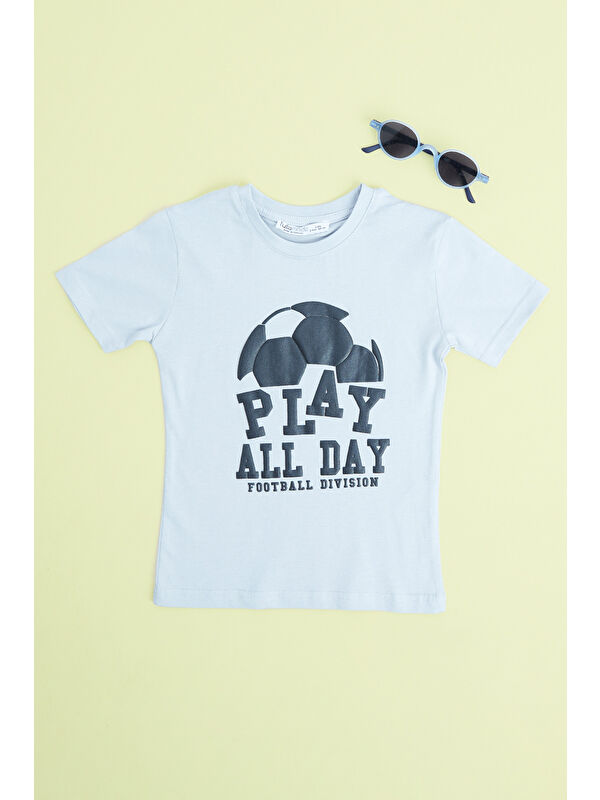 Fullamoda Play All Day Yazı Baskılı Erkek Çocuk Tişört