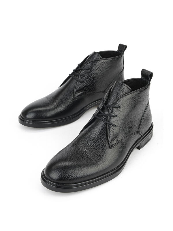 Erkek Hakiki Deri Bot 1531007Z8256 Siyah - Görsel 6