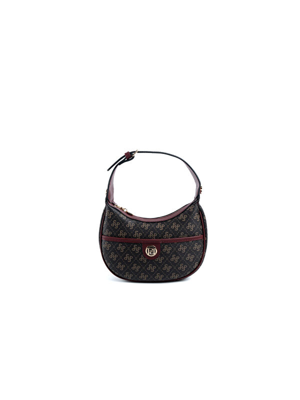 Silver Polo Kadın Omuz Çantası 1194-48194 SILVER POLO BAYAN ÇANTASI M178 KAHVE SARI-MAT BORDO