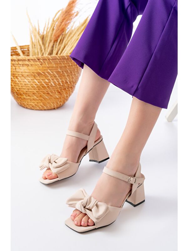 Kadın Silva Bej Sandalet - Görsel 3