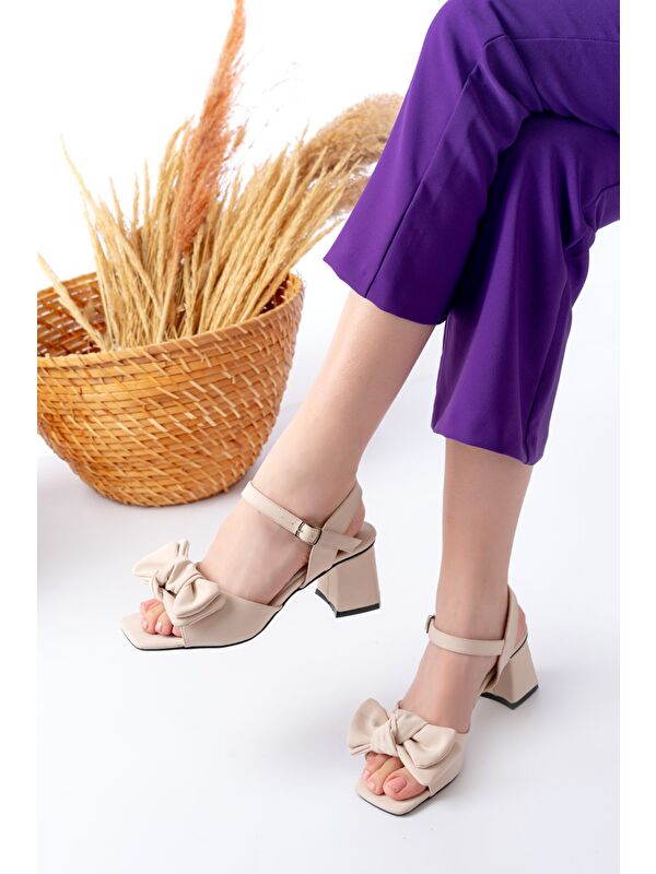 Kadın Silva Bej Sandalet - Görsel 5