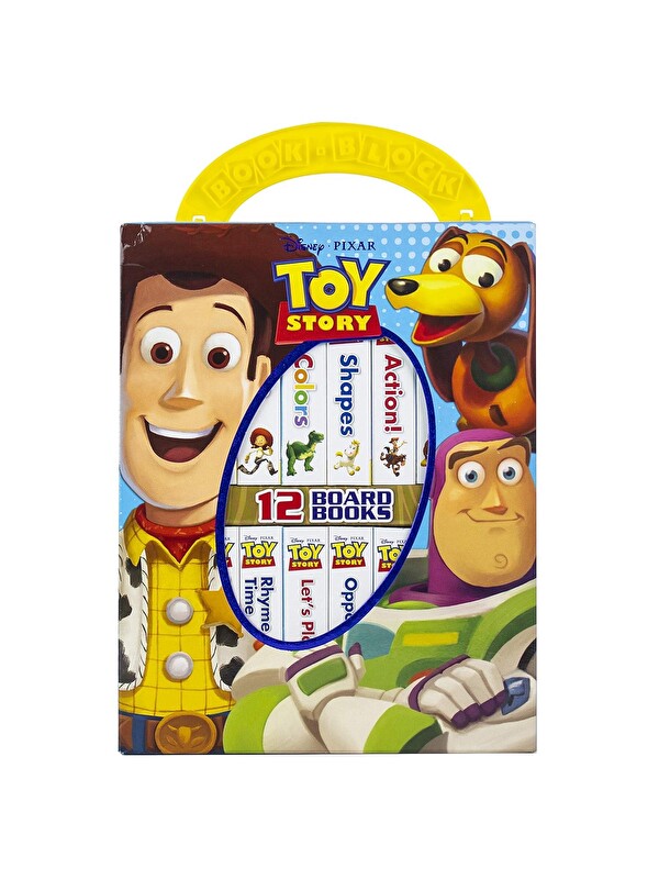 Pi Kids My First Library 12 Board Books- Toy Story Woody, Buzz Lightyear, and More!
