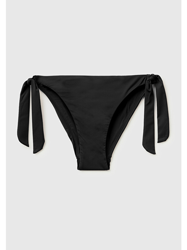 United Colors Of Benetton Kadın Siyah Yanları Fiyonk Detaylı Bikini Altı