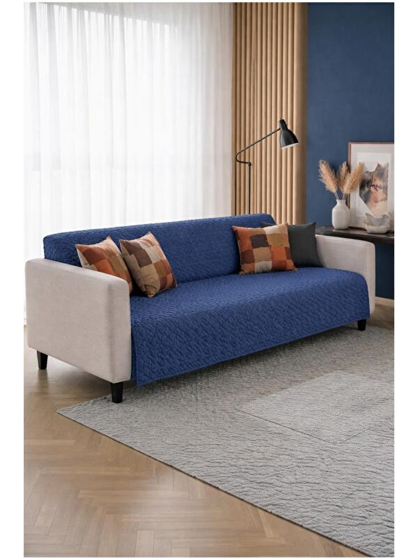 Çeyiz Diyarı Wellsoft Süngerli Koltuk Örtüsü 170x210 Cm İndigo