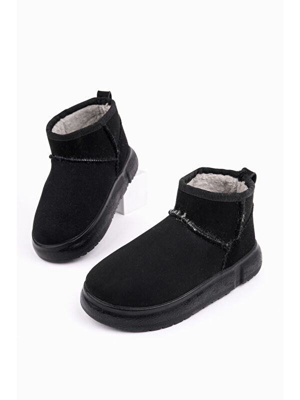 DİPPERY Çocuk Kalın Taban İçi Tüylü Günlük Mini Yarım Bot - Görsel 2