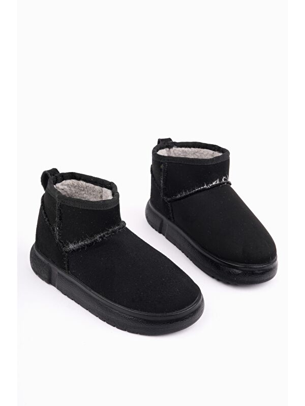 DİPPERY Çocuk Kalın Taban İçi Tüylü Günlük Mini Yarım Bot - Görsel 3
