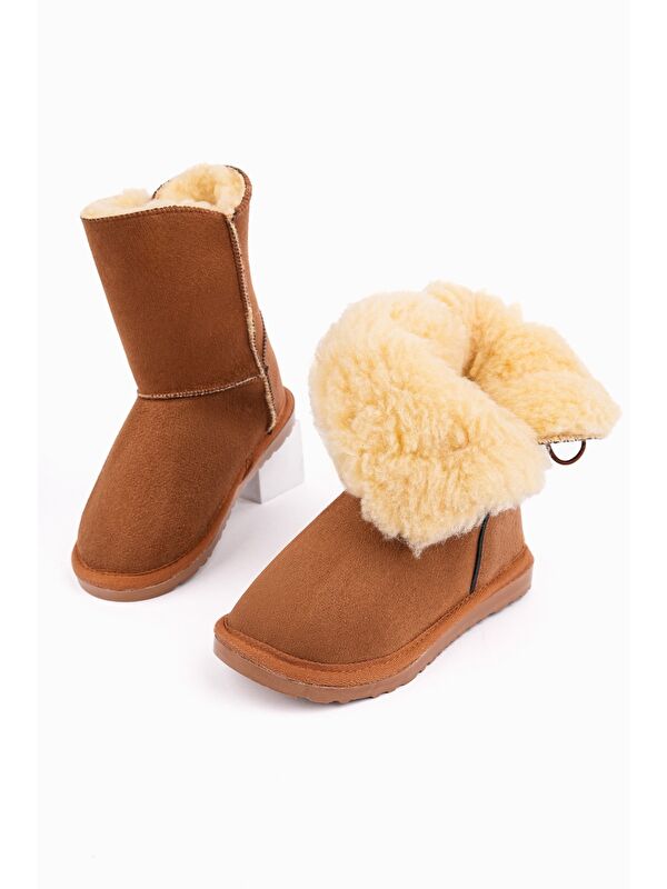 KİDDY Düğmeli Kürklü Çocuk Kışlık Bot - Görsel 3