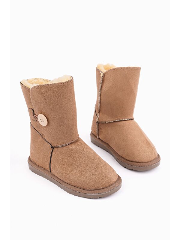 KİDDY Düğmeli Kürklü Çocuk Kışlık Bot - Görsel 3