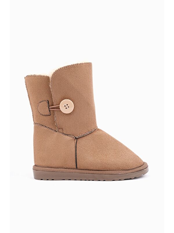 KİDDY Düğmeli Kürklü Çocuk Kışlık Bot - Görsel 4