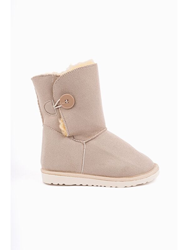 KİDDY Düğmeli Kürklü Çocuk Kışlık Bot - Görsel 4